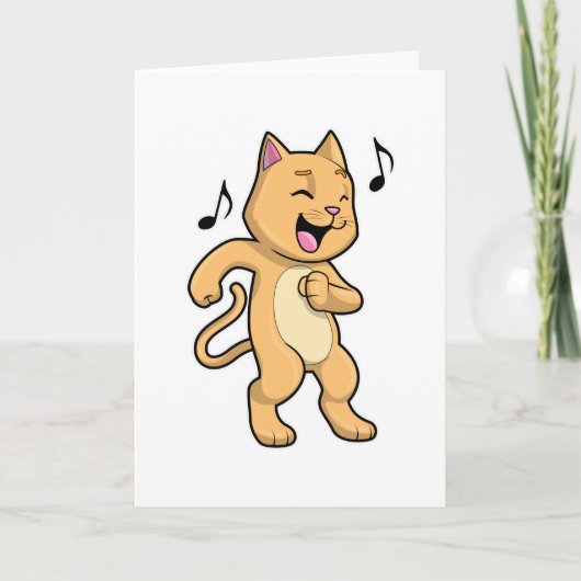 Katten Muziek Dans Kaart (Voorkant)