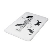 Katten Muzieknoten afspelen Badmat (Gekanteld)