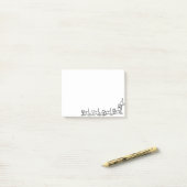 Katten na het lokaas post-it® notes (Op bureau)