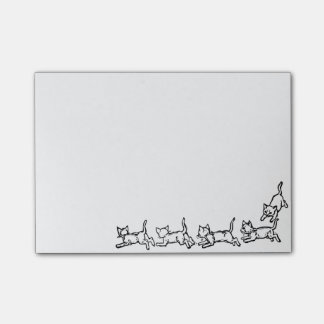 Katten na het lokaas post-it® notes
