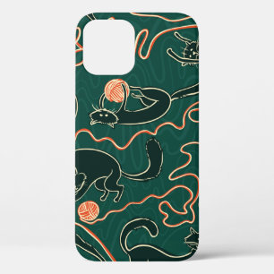 Katten naadloos doedelen Case-Mate iPhone case