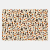 Katten naadloos patroon Halloween feest Inpakpapier Vel (Voorkant)