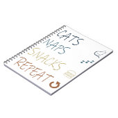 Katten Naps en Snacks|De beste cadeaus voor katten Notitieboek (Linkerzijde)