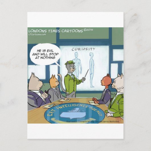 Katten Natuurlijke Vijand Grappig Briefkaart (Voorkant)