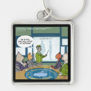 Katten Natuurlijke Vijand Grappig Sleutelhanger