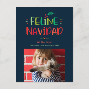Katten Navidad Kerstmis Huisdier Kerst Vakantie Ka Feestdagenkaart