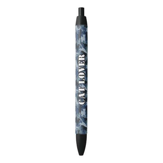 Katten Navy Camouflage Blue Ink Pen (Voorkant Verticaal)
