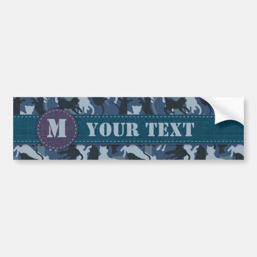 Katten Navy Camouflage Bumpersticker (Voorkant)