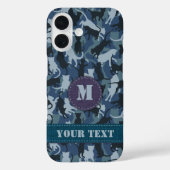 Katten Navy Camouflage Case-Mate iPhone Case (Achterkant)
