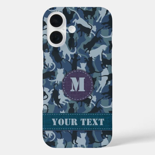Katten Navy Camouflage Case-Mate iPhone Case (Achterkant)