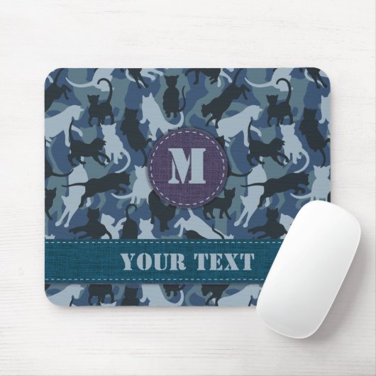 Katten Navy Camouflage Muismat (Met muis)