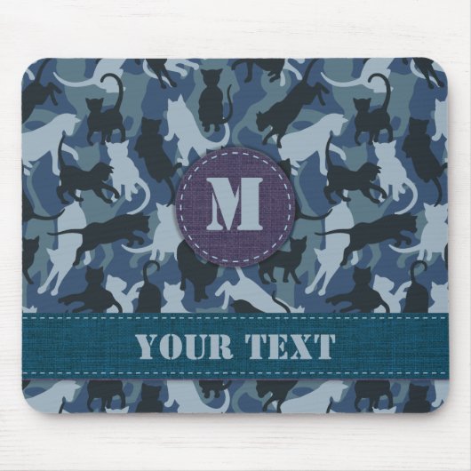 Katten Navy Camouflage Muismat (Voorkant)