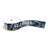 Katten Navy Camouflage Satin Ribbon Satijnen Lint (Spoel)