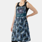Katten Navy Camouflage Schort (Insitu)