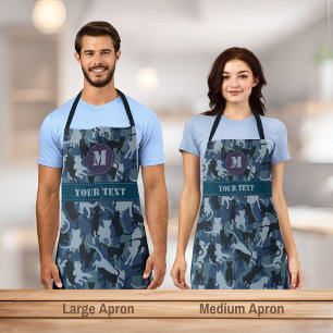 Katten Navy Camouflage Schort
