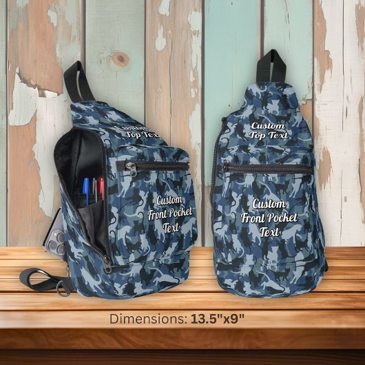 Katten Navy Camouflage Sling Bag