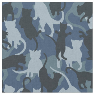 Katten Navy Camouflage Stof