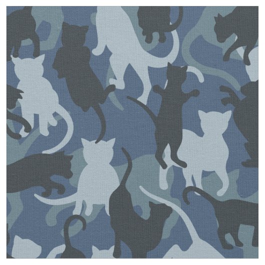 Katten Navy Camouflage Stof (Close Up)