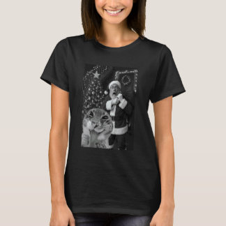 Katten nemen een selfie Santa Kerstmis Xmas Pyjama T-shirt