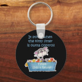 Katten nestjes stinken sleutelhanger (Voorkant)