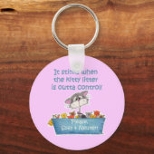 Katten nestjes stinken sleutelhanger (Voorkant)