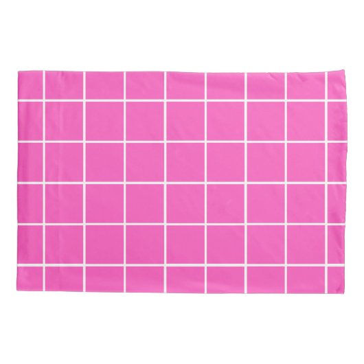Katten noemen Roze Geometrische Memphis Pattern Kussensloop (Achterkant-Links)