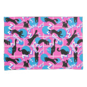 Katten noemen Roze Geometrische Memphis Pattern Kussensloop (Voorkant-Rechts)
