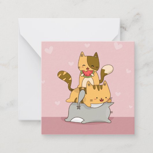 Katten Notitiekaartje (Voorkant)