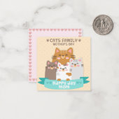 Katten Notitiekaartje (Voorkant / Achterkant in situ)