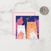 Katten Notitiekaartje (Voorkant / Achterkant in situ)