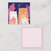 Katten Notitiekaartje (Voorkant / Achterkant)