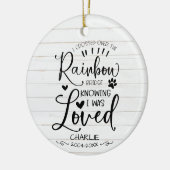 Katten- of hondhuisdier liefdevol aandenken rustie keramisch ornament (Links)