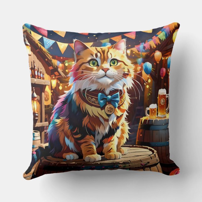 Katten Oktoberfest Kussen (Achterkant)