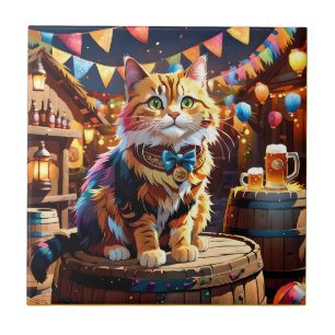 Katten Oktoberfest Tegeltje
