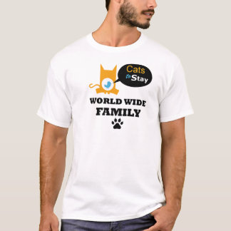 Katten om de hele wereld uniform te blijven t-shirt