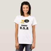 Katten om het leger te blijven Kat Lovers Sector T-shirt (Voorkant volledig)