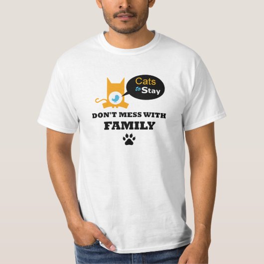 Katten om te blijven Niet minder met het Shirt van (Voorkant)