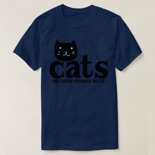 Katten omdat mensen eenden1 t-shirt (Design voorkant)