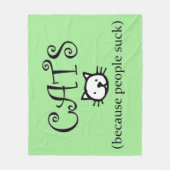 Katten omdat mensen eenden fleece deken (Voorkant)