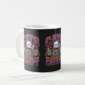 Katten Omdat Mensen Eng Grappig Spook Koffiemok (Voorkant links)