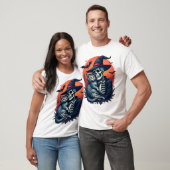 Katten Omdat Mensen Eng zijn Halloween Skelet T-shirt (Unisex)