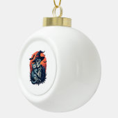 Katten Omdat Mensen Enge Halloween Skelet Keramische Bal Ornament (Rechts)