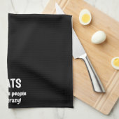 Katten omdat mensen gek zijn theedoek (Quarter Fold)