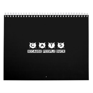 katten omdat mensen klote zijn kalender