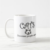Katten omdat mensen klote zijn koffiemok (Links)