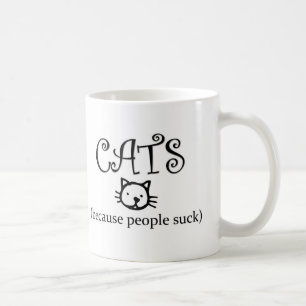 Katten omdat mensen klote zijn koffiemok