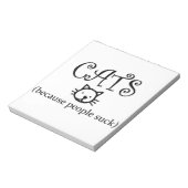 Katten, omdat mensen klote zijn notitieblok (Linkerzijde)