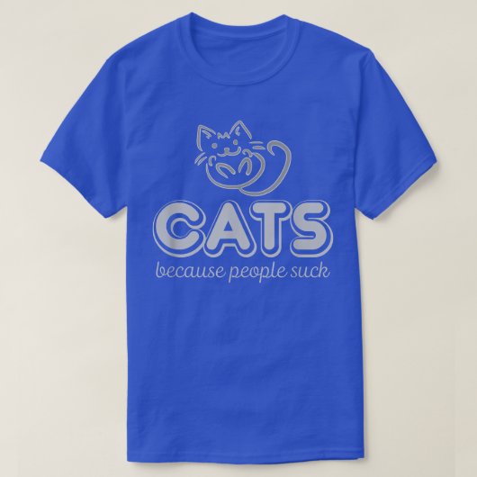 Katten omdat mensen laf Kat weggooien T-shirt (Design voorkant)