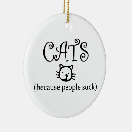 Katten omdat mensen ornament zuigen (Rechts)