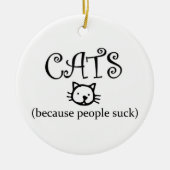 Katten omdat mensen ornament zuigen (Voorkant)